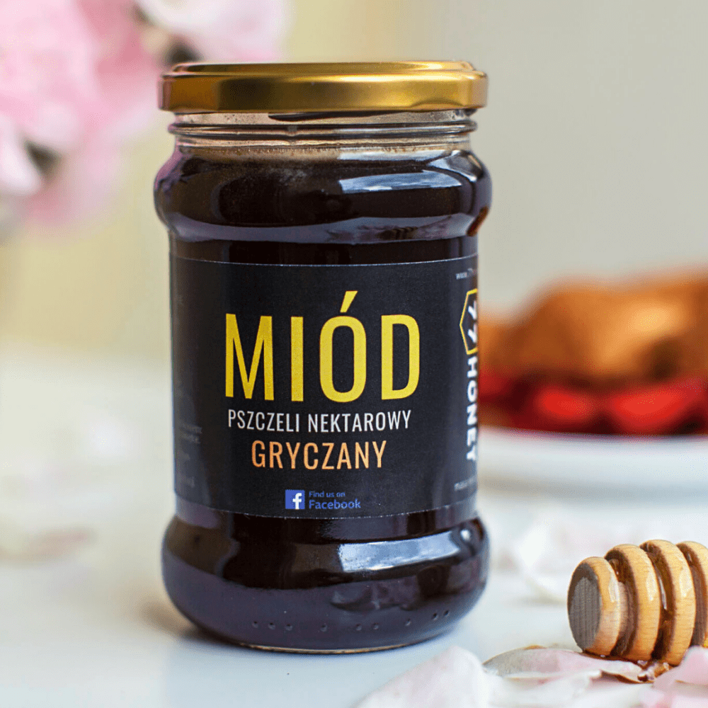 Miód gryczany 400g (zbiór 2024, skrystalizowany)