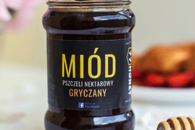 Miód gryczany 400g (zbiór 2024, skrystalizowany)