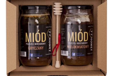 Eko zestaw 2x miód 1kg - gryka i wielokwiat